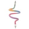 Flexible Parrot Standing Woven Rope Sturdy Bird Cotton Rope Swing Bird Bite Toy  Paw Grinding