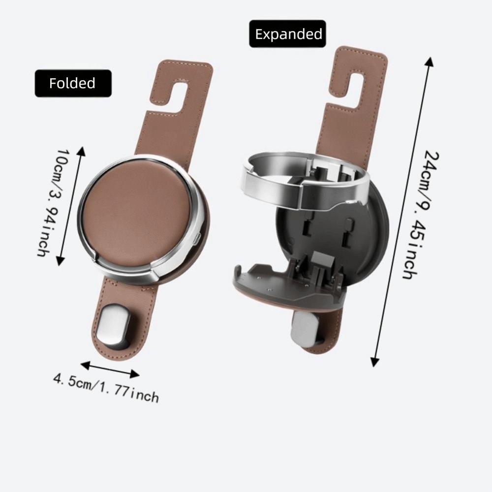 Metal Hook Car Seat Headrest Hook Foldable Hanging Backrest Cup Holder Car Seat Back