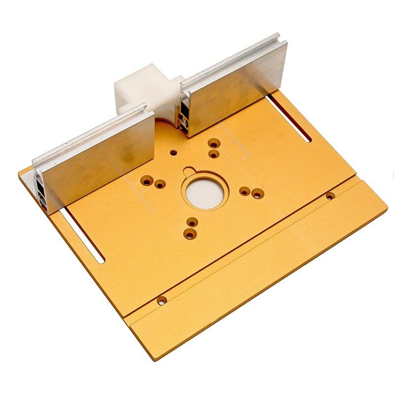 Router Table Insert Plate Woodworking Benches Table Saw W Miter Gauge Guide Aluminium Profile Fence Sliding Brackets