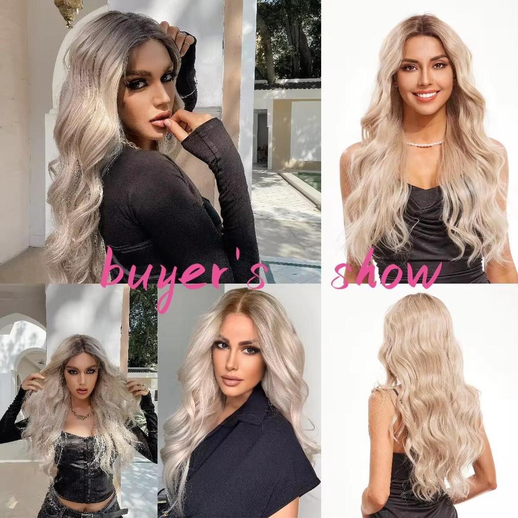BLONDE UNICORN Lace Front Wig Blonde Wave Wig Hair Synthetic Wigs for Black White Women Daily Party Cosplay Heat Resistant Hair