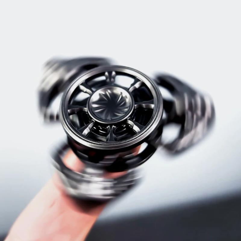Hand Fidget Spinner Roller Metal Fingertip Rotating Spinning Top Tip Edc Stress Relief Sensory Toy Adults Anti Anxiety Autism
