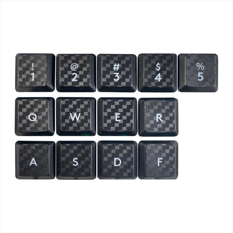 DIY Customs Keyboard Keys 17Pcs Keycap Carbon Fiber Texture Nonslip Cover for G915/G813/G815/G913 TKL