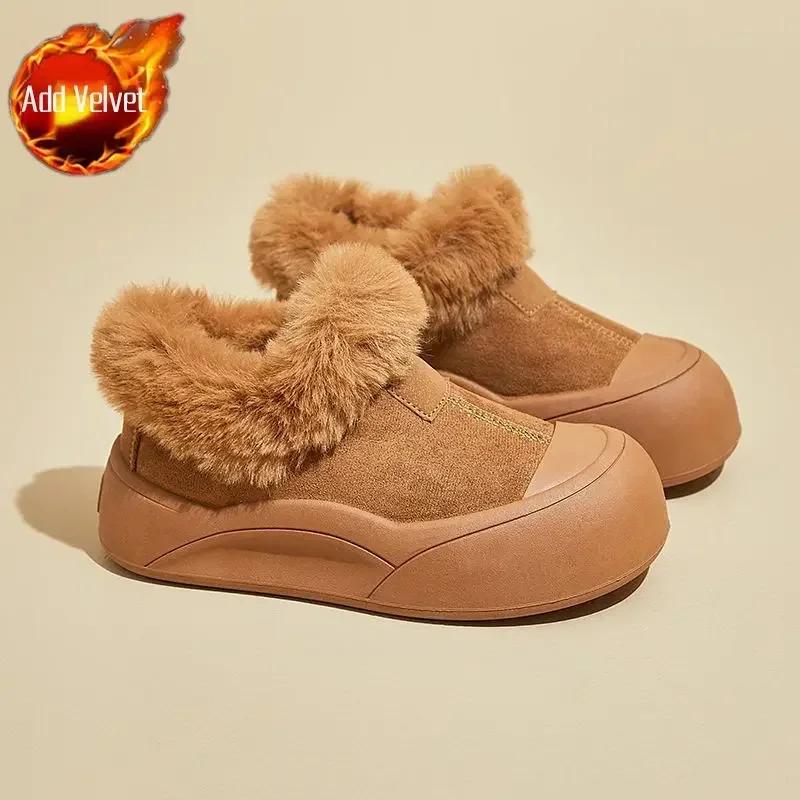 Женская обувь на платформе с подкладкой и круглым носком Gyaru On Promotion Зимние женские зимние ботинки 2024 года Новинка Обувь Новая в моде