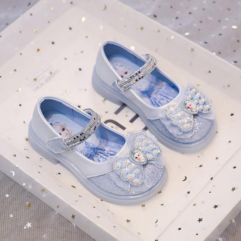 Детская обувь для девочек, обувь принцессы, весна и осень, новая мода, мягкая подошва, обувь для маленьких девочек, украшенная стразами, детская стеклянная обувь