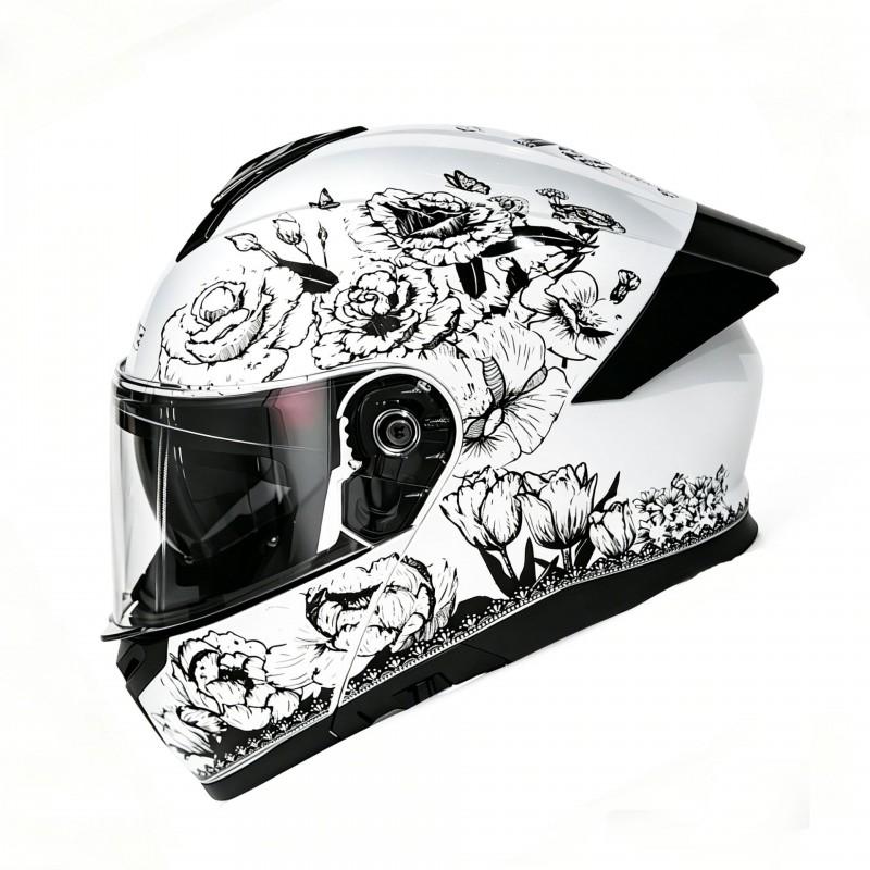 3C Certified Modular Full Face Helmet Men Motorcycle Electric Bike All Season Bluetooth Slot