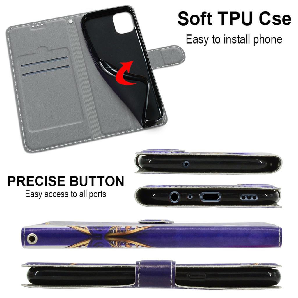 Trendy Cat Pattern Shockproof Card Slots PU Leather Wallet Phone Case for iPhone,Samsung,Huawei,Xiaomi,Moto,Oppo,Google,Nokia,LG,Oppo...