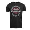 Men's Basic Cotton T-shirt with Text Print BEST MOUNTAIN