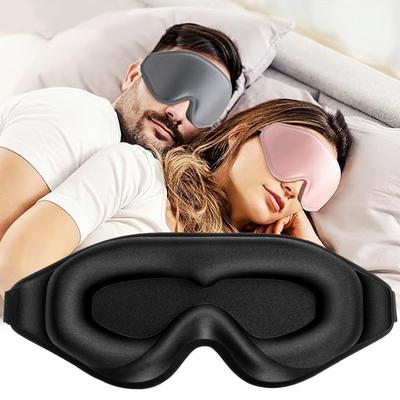 100% Светоблокирующая Маска для Сна 3D Маска для Сна Идеально для Глаз Мягкая Маска для Глаз из Пеноматериала с Эффектом Памяти Повязка на Глаза Помощь для Сна Slaapmasker