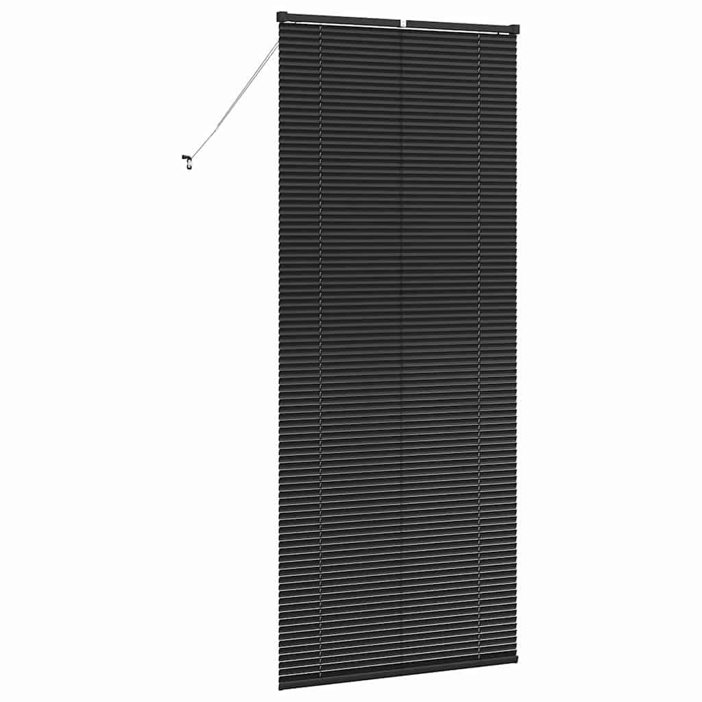 Black Aluminum Venetian Blinds 220 x 85 cm