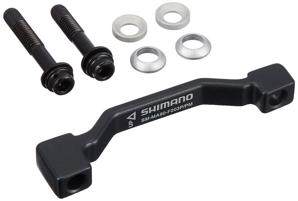 SHIMANO Front PPM Disc Brake Adapter F 203 PPM for Front 203mm Post Mount Post Mount ISMMA90F203PPM SM-MA90 Caliper Base