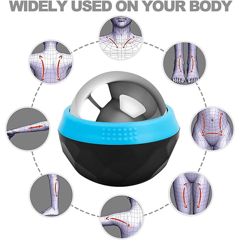 Крио-холодный ролик, горячий и холодный компресс, массажный роликовый шарик, терапия для тела, ног, спины, талии, бедра, расслабляющий ледяной массажер, инструмент