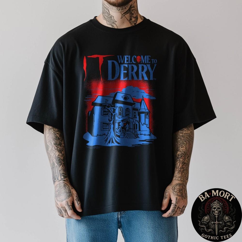 Haunted House With Logo Horror Tv Show TShirt Unisex T-Shirt