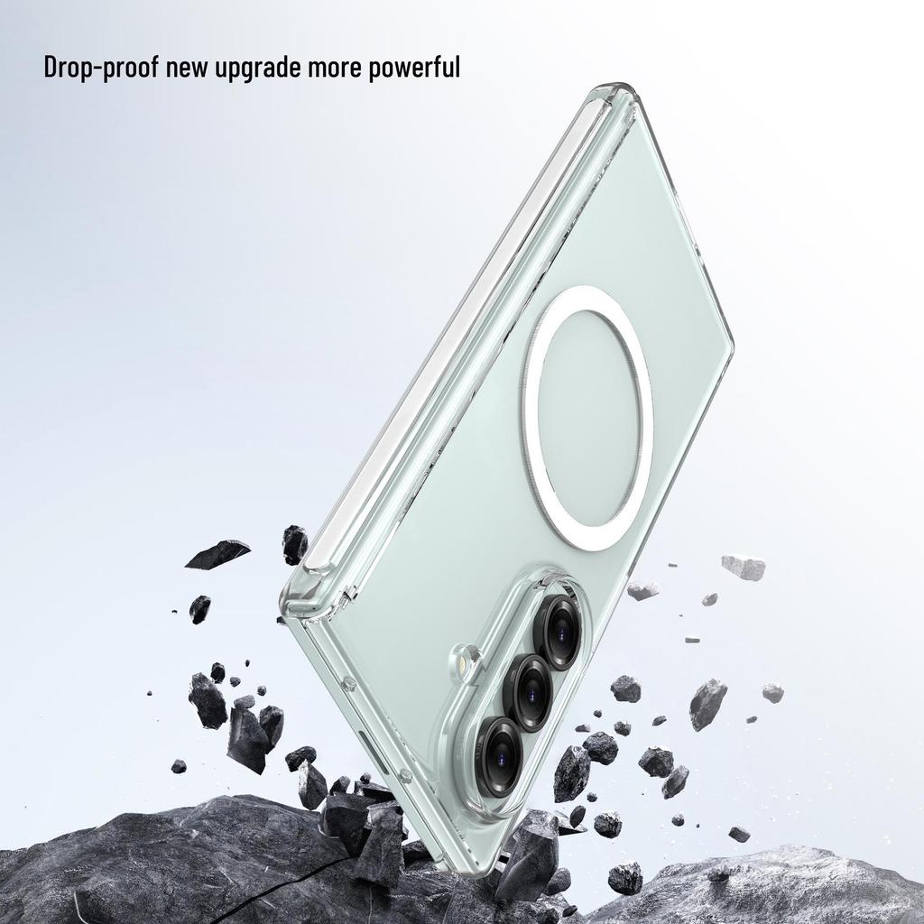 Минималистичный чехол Samsung Z Fold 7 Ультратонкий с магнитной беспроводной зарядкой