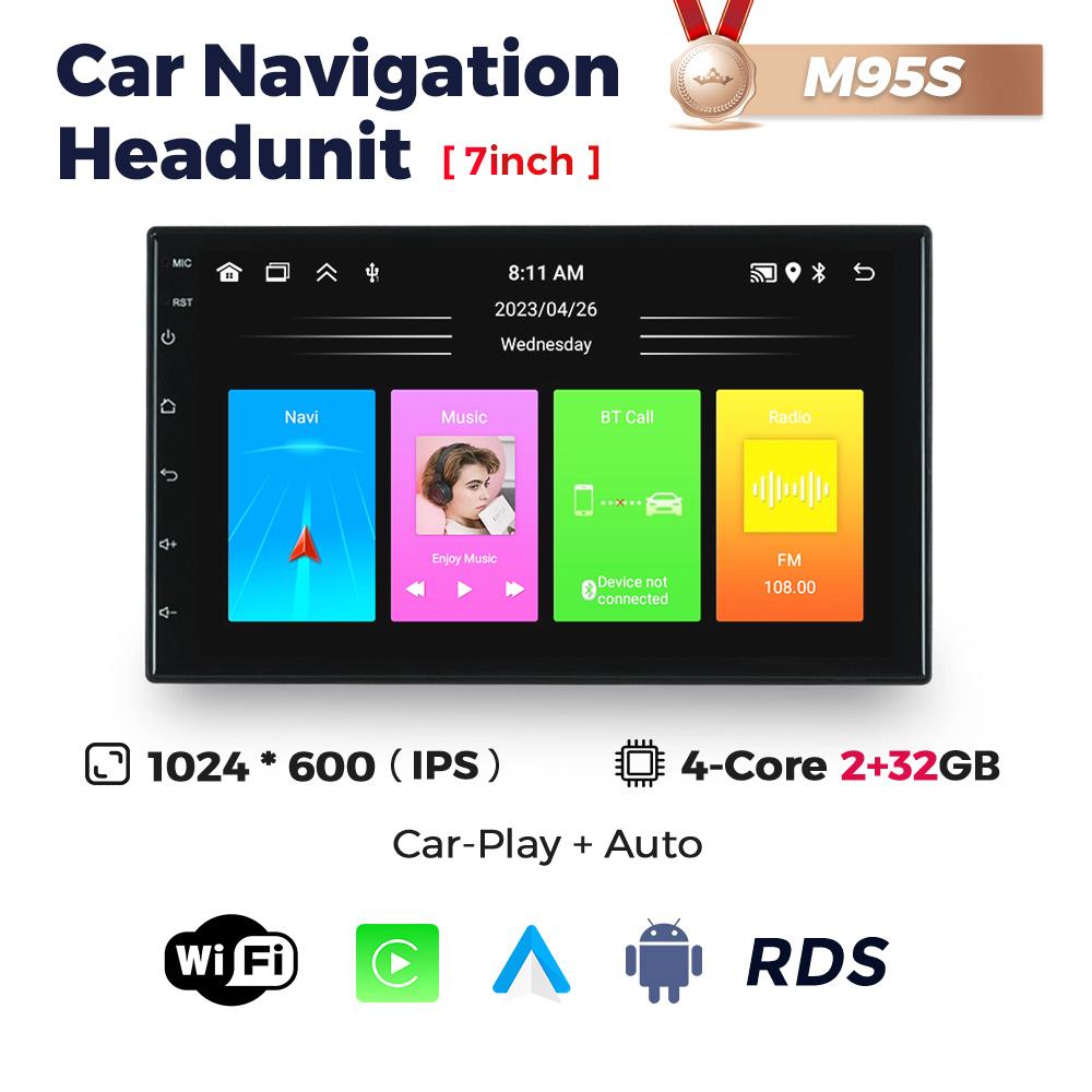 Navifly 2Din 7-дюймовый Android автомобильный радиоприемник мультимедийный видеоплеер универсальный стерео GPS RDS для Volkswagen Nissan Hyundai Kia Toyota