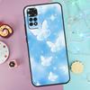 Чехол Lucky Butterfly Sky из натуральной кожи для Xiaomi Redmi Note 14 13 12 11 10 9 Pro 9S 10S 11S 12S Redmi 10C 12C 13C 14C