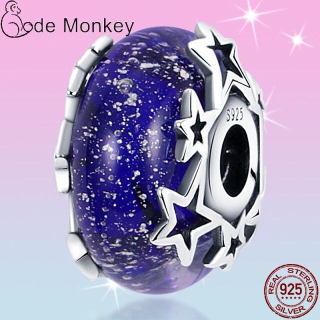 Plata Charms Of Ley 925 Silver Starry Sky Charms Air Balloon Charm Fit Fashion 925 Original Bracelets Pulseira Diy