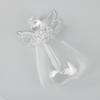 1 шт., прозрачная стеклянная ваза для цветов в форме ангела, подвесная ваза для растений, садовый декор