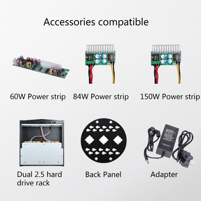 ITX компьютер для корпуса FH05 настольный компьютер для корпуса промышленного управления домашнего кинотеатра игровой ПК для корпуса горизонтальный металлический корпус