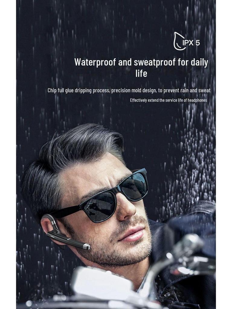 Bluetooth-гарнитура YYK-520 Gen 2: Беспроводная, с длительным сроком службы батареи, шумоподавлением, бизнес-модель с креплением на ухо