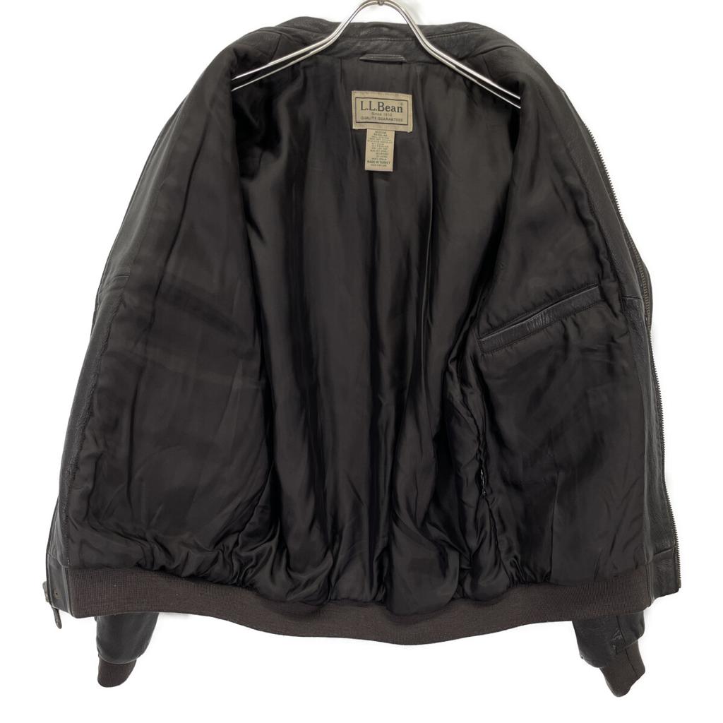 LLBean Turkey Brown Leather A-2 Flight Jacket Jacket BrownUsed