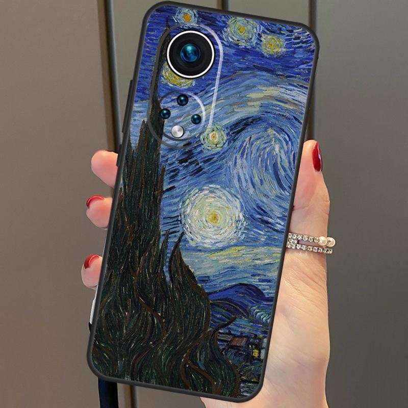 Картина маслом Ван Гог для Huawei P30 Pro P20 P40 Nova 5T 9 P Smart Z 2021, чехол для Honor 8X 9X 10i 50 Lite