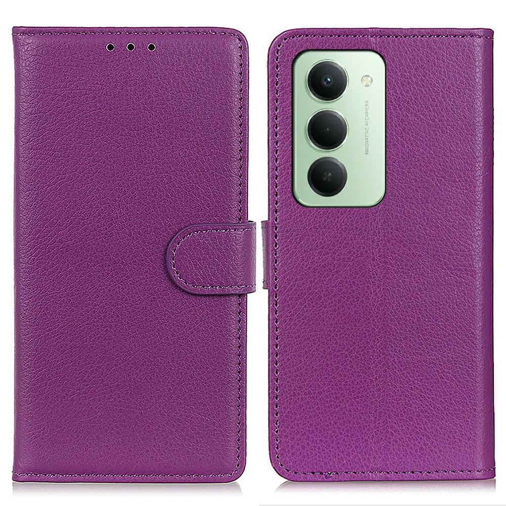 Для Xiaomi Redmi 15 5G (Глобальный) (169 мм) Чехол-кошелек из искусственной кожи, чехол для телефона с текстурой личи