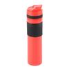 350ml Portable Coffee Press Bottle Tea Coffee Maker Drinking Water Cup for Travelling Red