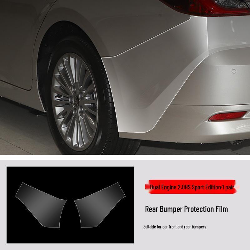 Toyota Camry Front & Rear Bumper TPU Protective Film - Transparent & Invisible, Fits 25 Models
