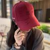 Autumn and winter versatile face small baseball cap children three-dimensional letter embroidery old hole fashion cap