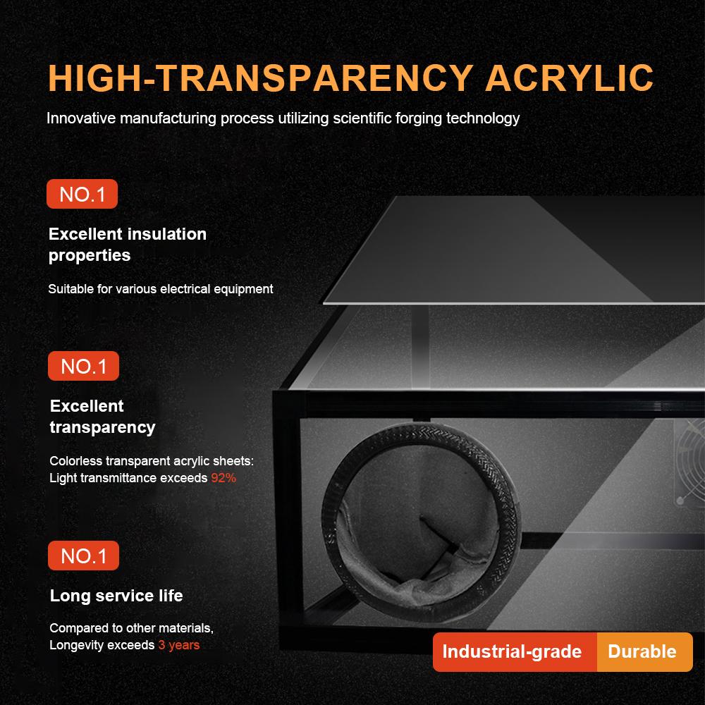 Polishing Dust Box Grinding Dust Enclosure with Glove Holes Desktop Dust Collector Removable Dust-proof Cabinet for Engraving