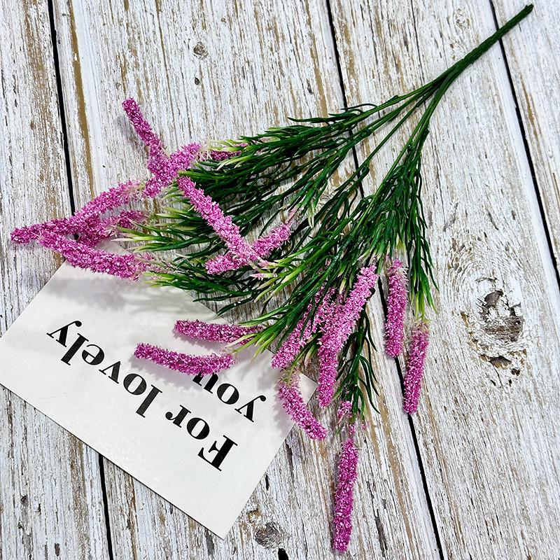 Simulated Bouquet Lavender Artificial Plastic Artificial Flower For Decor Indoor