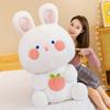 Peach Cartoon Rabbit Plush Toy Stuffed Doll Animal Decoration Cute Kids Gift