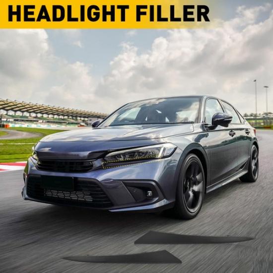 2x Накладка молдинг фары-веки Нижняя крышка-заполнитель для -2024 Honda Civic