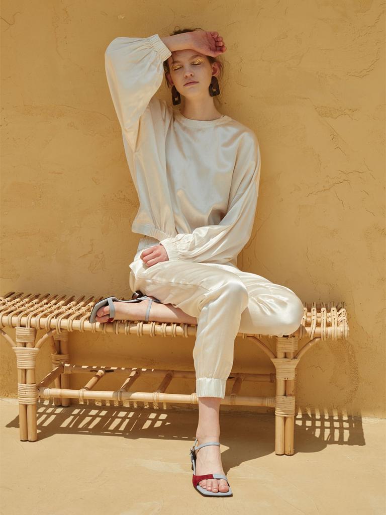 Blanc Toe Sandals B20S18-Skygrey