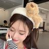 Makeup Headband Width Hair Hoop Wash Face Hair Band Cartoon Plush Headband Women Hair Accessories