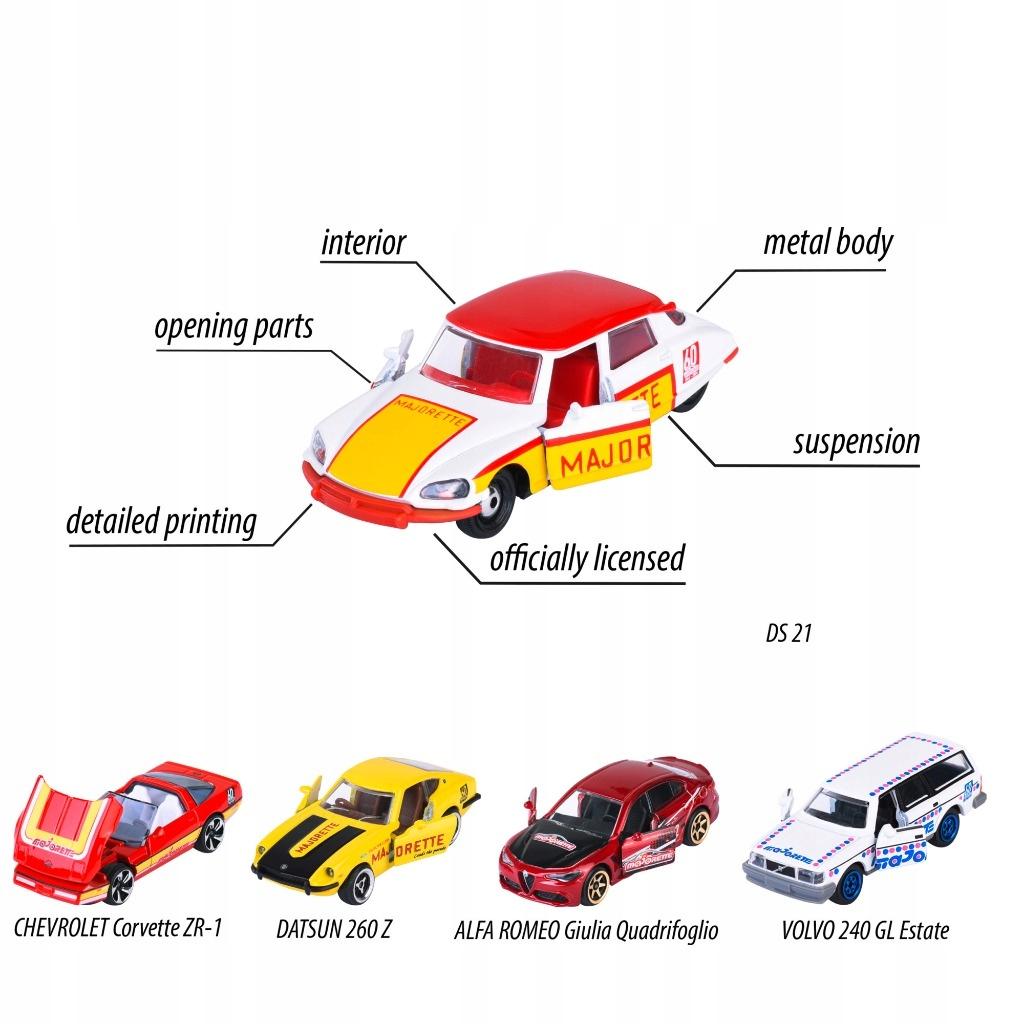 MAJORETTE 60-LECIE 5PAK POJAZDÓW 4718