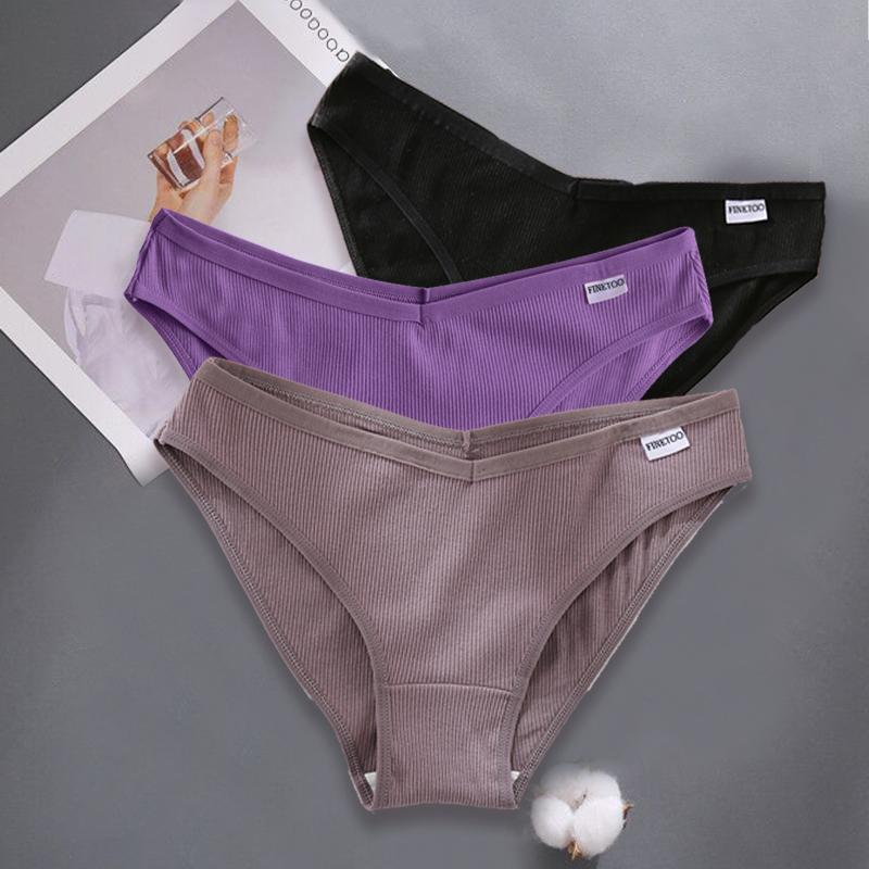FINETOO 3 шт./компл. M-XXL женские сексуальные хлопковые трусики нижнее белье женские трусы женские трусы хлопковые трусики нижнее белье для девочек