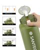 SANTECO Vacuum Insulated Water Large Keeps Cold or Includes Compatible with Direct Drinking Sports Stylish Wide Stainless ERIE Green Bottle, Capacity,