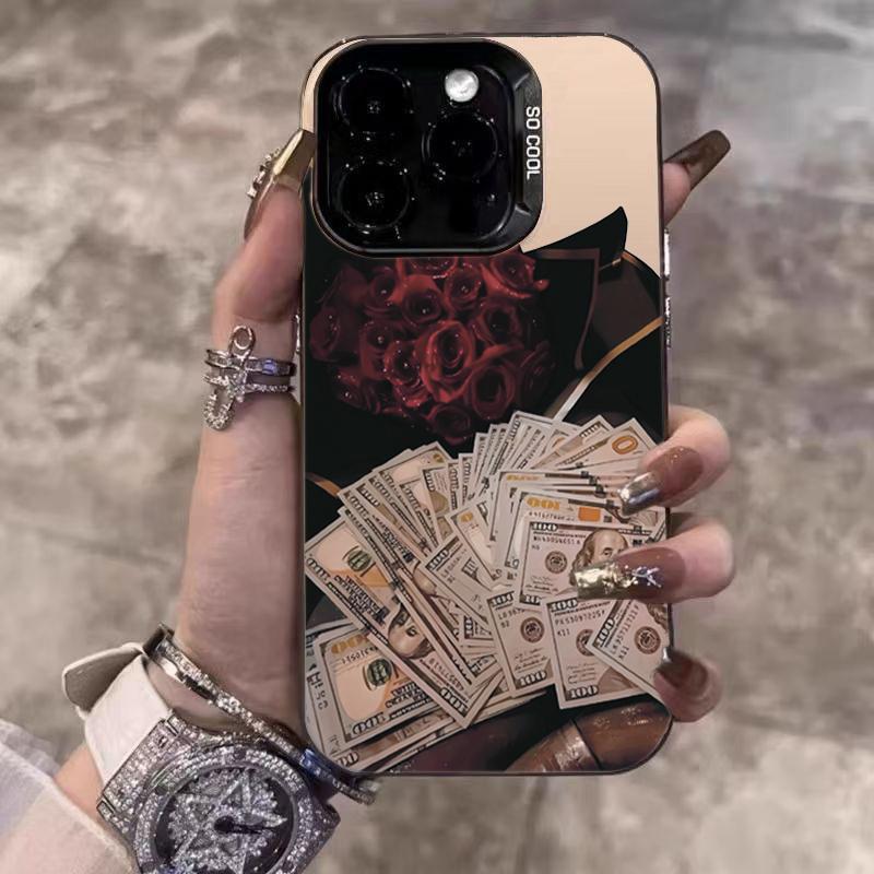 Phone Case For Xiaomi Redmi Note 14 Pro Plus 5G 13 12 11 10 Redmi 14C 13C 15C Valentine's Day Red Lips Rose Heart Gesture Cover