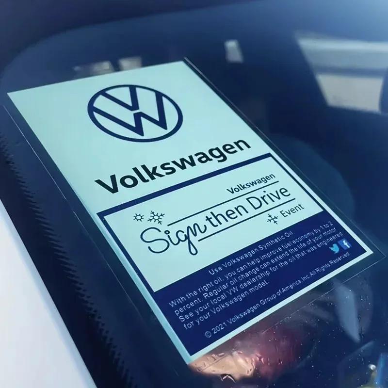 2025 Горячие JDM Статические Наклейки на Лобовое Стекло Автомобиля Для Volkswagen Golf MK6 MK7 Passat Polo T5 Magotan Touran Scirocco Декоративный Эмблема