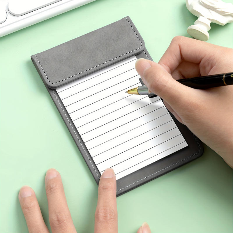 A4 Meeting Pad Clip Leather Recording Clip Business Pen Slot Office Practical Folder Writing Memo Clip