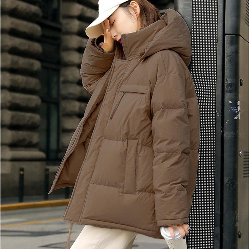 Пуховик женский высокого класса женская одежда короткое зимнее пальто корейская версия большой размер утиный пух женский