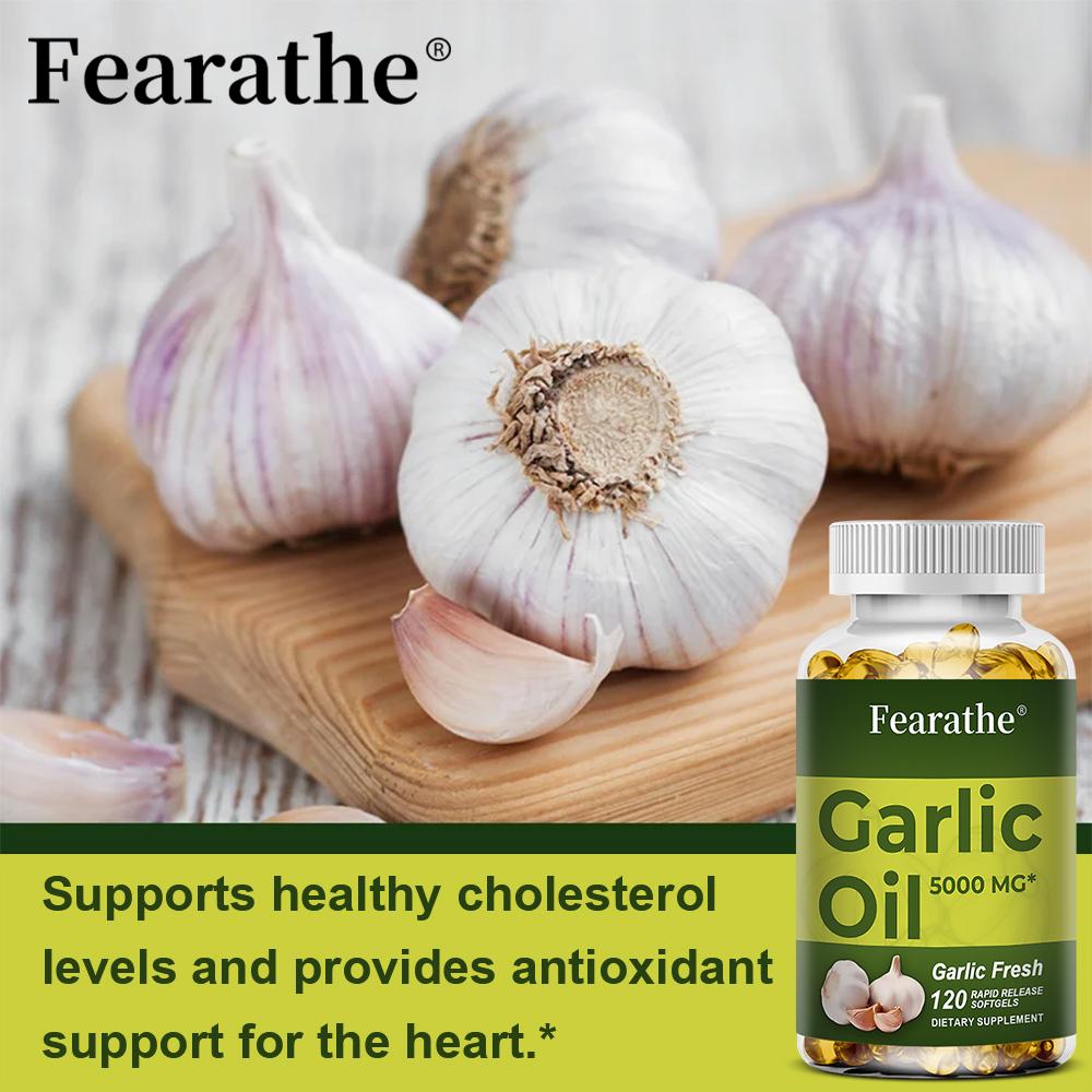 Garlic oil, soybean oil, 5000mg 120 Softgels Dietary Supplement