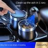 Car Ashtray With Lid Led Smell Proof Portable Ashtray Cup Smokeless Auto Ashtray Flame Retardant Cigarette Holder Box