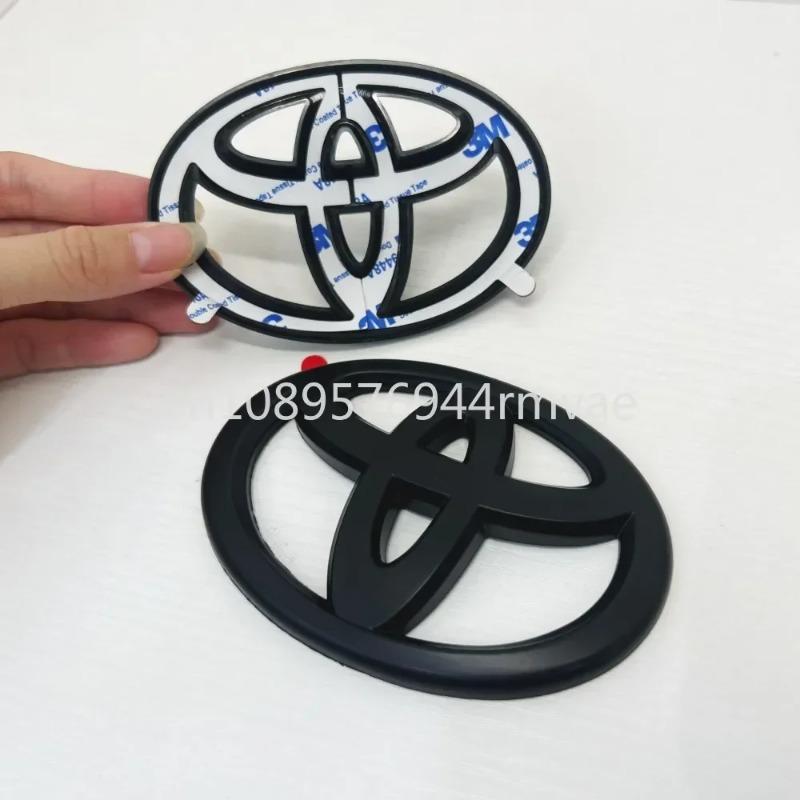 Матовый Черный ABS НАКЛАДКА На Логотип Автомобиля Передний Для Toyota Corolla Vios CHR RAV4 HRV Camry Alphard Yaris Reiz Highlander PRIUS LEVIN