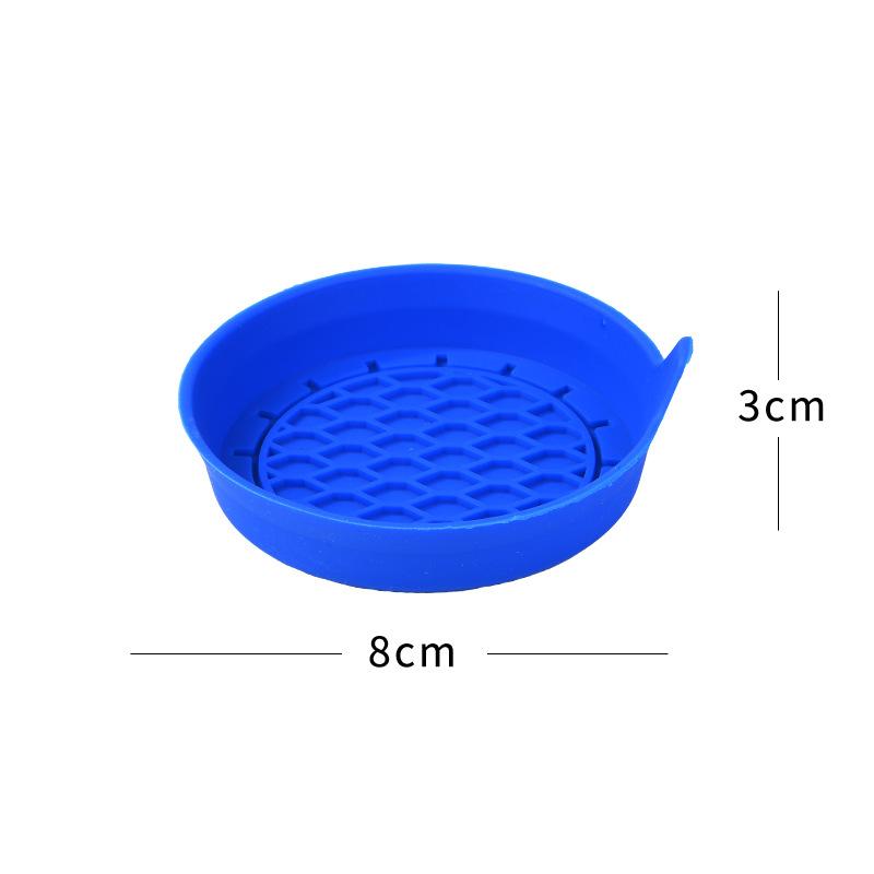 Универсальная 8 см мягкая силиконовая автомобильная подставка под стакан, нескользящая подставка для стакана, водонепроницаемая, непроливающаяся подставка, аксессуары для салона автомобиля