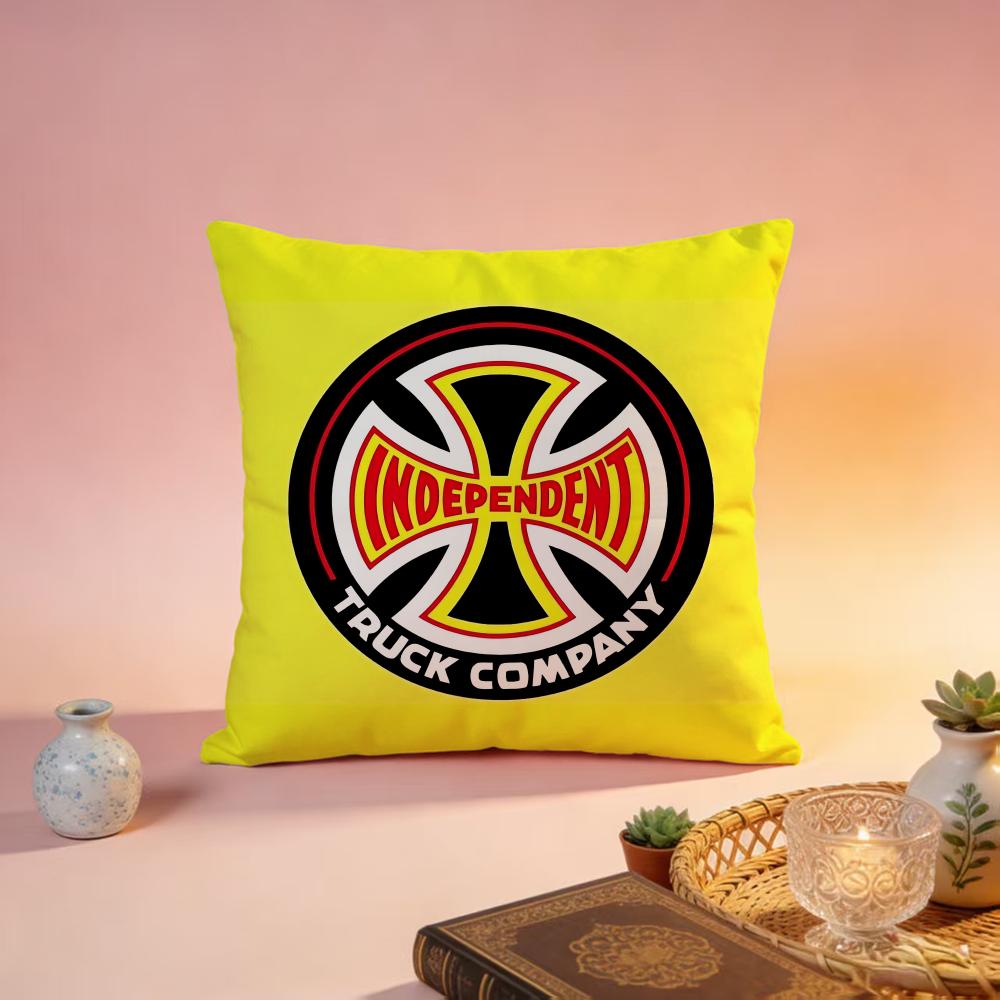 Trending IIndependent Skateboardses Cushion Cover Premium SkinFriendly Pillow Case MultiPurpose for Home Office Travel