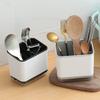 Пластиковый слив для палочек для еды, держатель для ложек, многофункциональный слив, двухслойный нож для столовых приборов, вилка, сливные стеллажи, кухонные инструменты