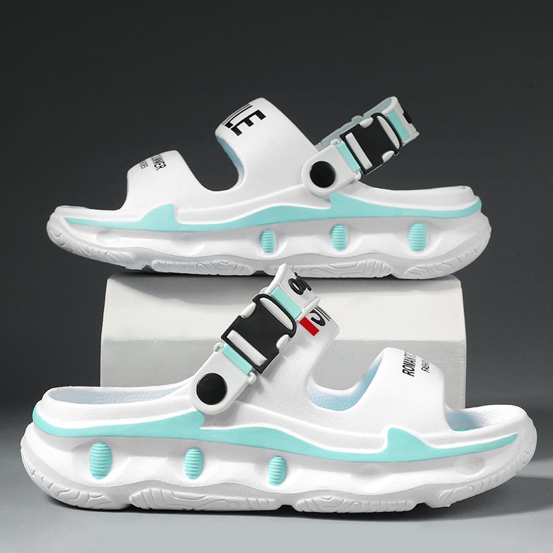 2025 Новые мужские уличные сандалии тапочки пляжные удобные толстые подошвы сабо мужская повседневная обувь садовая обувь мужские и женские пляжные сандалии