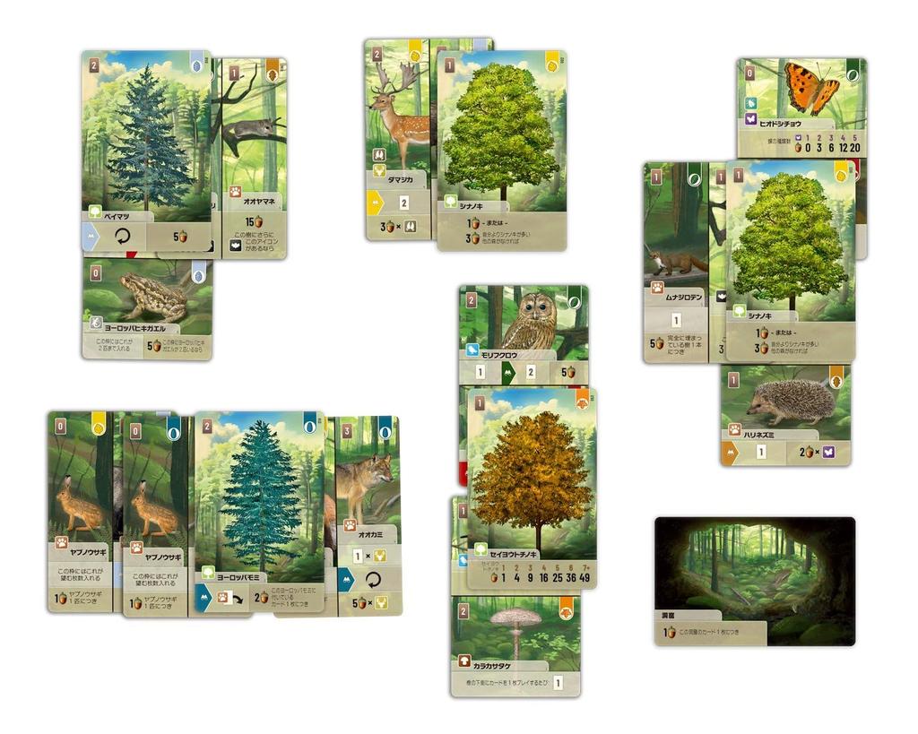 Hobby Japan Forest Shuffle Japanese Edition 60 Ages Board Game (2-5 Players, Minutes, 10+)